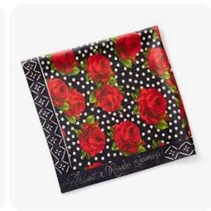 Ariat Punch Polka Dot Rodeo Quincy Red Rose Black Polka Dot Silk Scarf